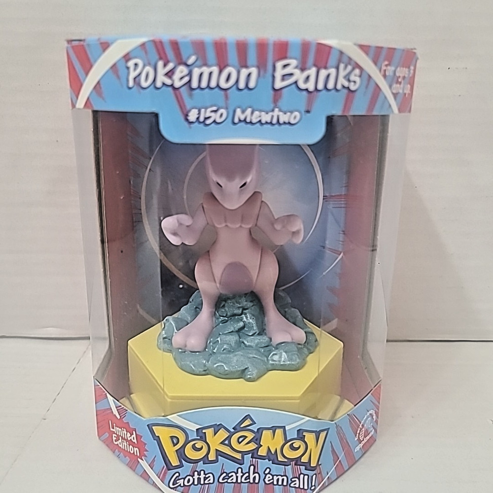 1998 Pokemon Bank By Applause Mewtwo #150 Limited Edition NEW Sealed